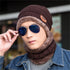 Mens Winter Beanie Hat Scarf Set